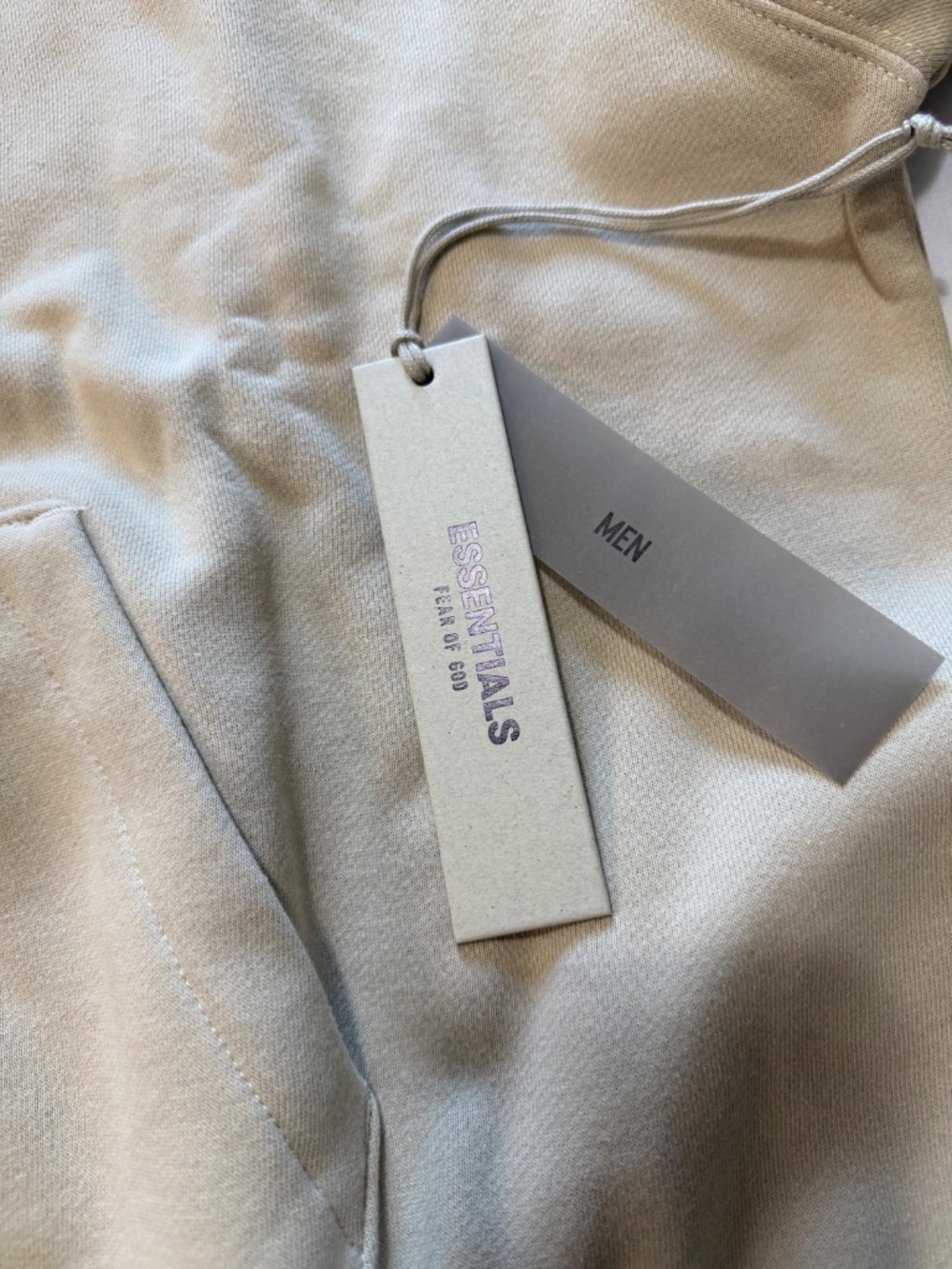 Fear of God Essentials 1977 Hoodie Wheat Color Way Brand New Mens Medium - Picture 10 of 14